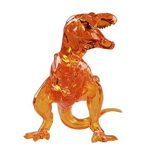 Night Lions Tech(TM) 3D Crystal Puzzle - Deluxe T-Rex Dinosaur Puzzle Educational Toy Building Blocks Set For Kids by X Toys - Image 3
