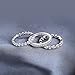 JewelryPalace Wedding Bands Wedding Rings For Women Anniversary Eternity Bands 3 Stackable Rings CZ Engagement Bridal Milgrain Marquise Infinity 925 Sterling Silver Ring Sets Size 4-12
