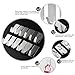 NUOLUX 12pcs Adhesive Stainless Steel Towel Hooks Towel Racks Wall Hooks for Kitchen Bathroom