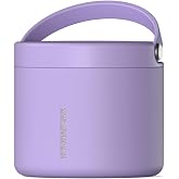 Hydrapeak 18oz Stainless Steel Vacuum Insulated Food Jar for Hot Food and Cold Food, Wide Mouth Leak-Proof Soup Jar for Adults, 10 Hours Hot and 16 Hours Cold (Lavender)