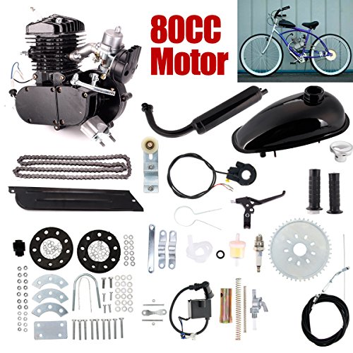 ExGizmo 80cc 2-Stroke Bicycle Gasoline Engine Motor Kit DIY Motorized Bike Single Cylinder Air-cooled