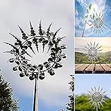 KYWYOYOU Unique and Magical Metal Windmill, 3D Wind