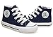 iDuoDuo Classic Kids Casual Comfort Zipper Lace Up High Top Canvas Shoes