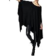 Vivicastle Women's USA Loose Bat Wing Dolman Poncho Tunic Dress Top