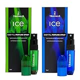 Ice Atomizer Travalo Fragrance Refiller, Green/Blue, 2 Piece