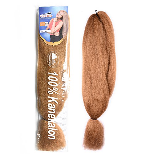 100% kanekalon jumbo braid hair extension 48inch pression braid crochet 57g feel me hair (48inch, 27#)