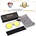 SOJOS Aviator Sunglasses Metal Frame Flat Mirrored Lens SJ1004 with Gold Frame/Olivine Mirrored Lens
