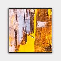 Framed Canvas Wall Art Abstract Color Painting Canvas Prints Home Artwork Decoration for Living Room,Bedroom - 16x16 inches