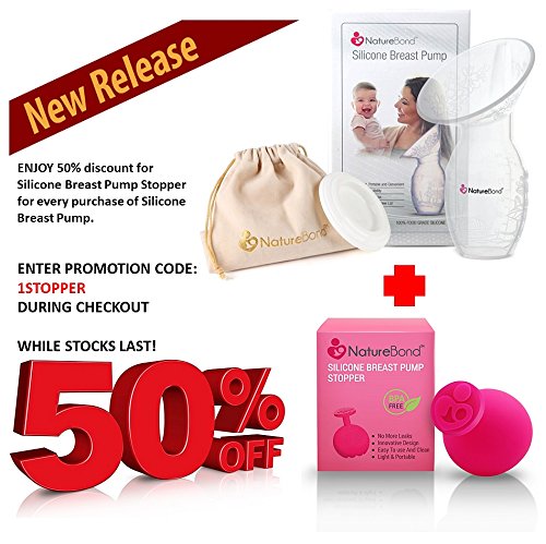 NatureBond Silicone Breast Pump Stopper | Leak-Proof, BPA Free & 100% Food Grade Silicone