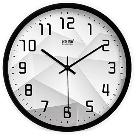Visual 3d wall clock table Decoration,Modern Personality Simple Metal Quartz mute Not tick-C 16inch