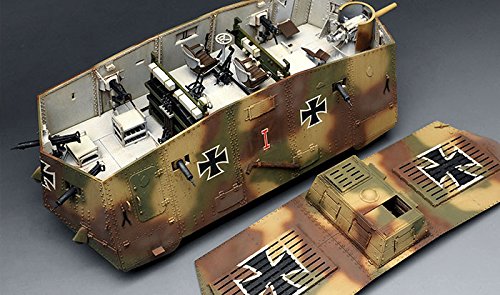 Meng TS-017 German Krupp A7V Tank 1/35 Scale Model Kit - Thumbnail 7