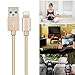 Alanda Braided Lightning Cable, 2pack 10ft Nylon Braided Extra Long Lightning USB Charging Cable for iPhone 6s 6s Plus 6 Plus SE 6 5s 5c 5 iPad Mini Air 5 and iPod Compatible with iOS - Gold