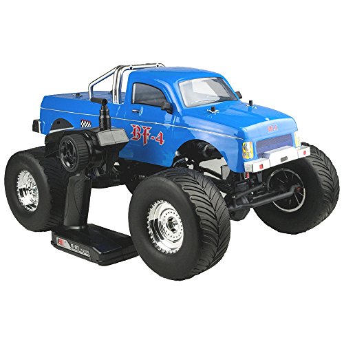 FullfunRC Electric BF-4 RC Monster Truck with 2.4GHz Radio,7.2V Vehicle Battery and Charger Included (1/10 Scale), Blue