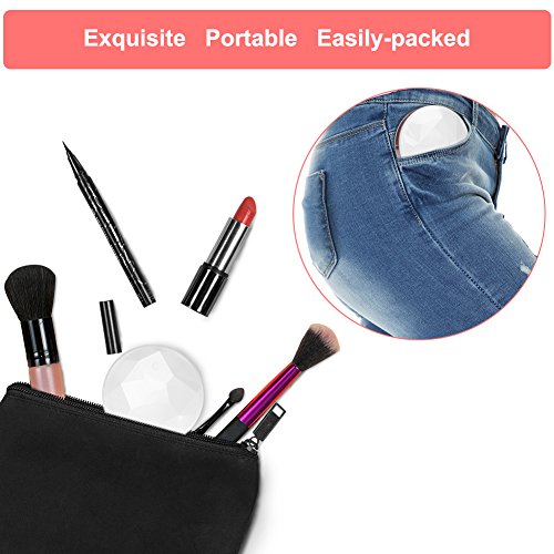 LOETAD Makeup Mirror Nano Ionic Cool Mist Face Hydration Sprayer Portable Makeup Mirror Travel Cosmetic Mirror (Rose Gold)