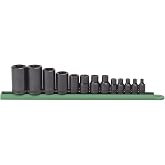 GEARWRENCH 13 Pc. 1/4", 3/8" &amp; 1/2" Drive External Torx Socket Set - 80583