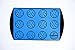 SiliBaking Products 1-Piece Half Size Bright Blue Baking Mat
