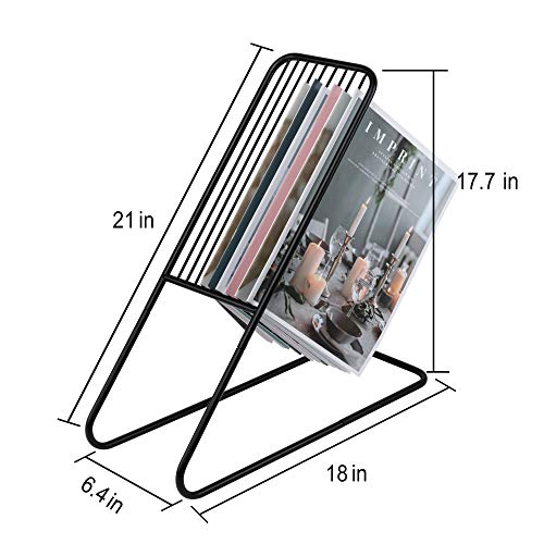 Home Style Magazine Holder Rack, Sleek Modern Standing Design, Perfect