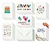 48 Happy Birthday Card Bulk Assortment Set – 6 Fun Designs with Blank Inside – 4 x 6 Inch Cards Include Envelopes and Card Storage Box