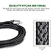 Xcords(TM) 3Pack 6ft Nylon Braided 8 Pin Lightning to USB Cable Data Syncing Cord Compatible with iPhone 7/ 7 Plus/6/ 6 Plus/ 6s/ 6s Plus /5/5s/5c/SE/iPad/iPod/Beats Pill+(Black)