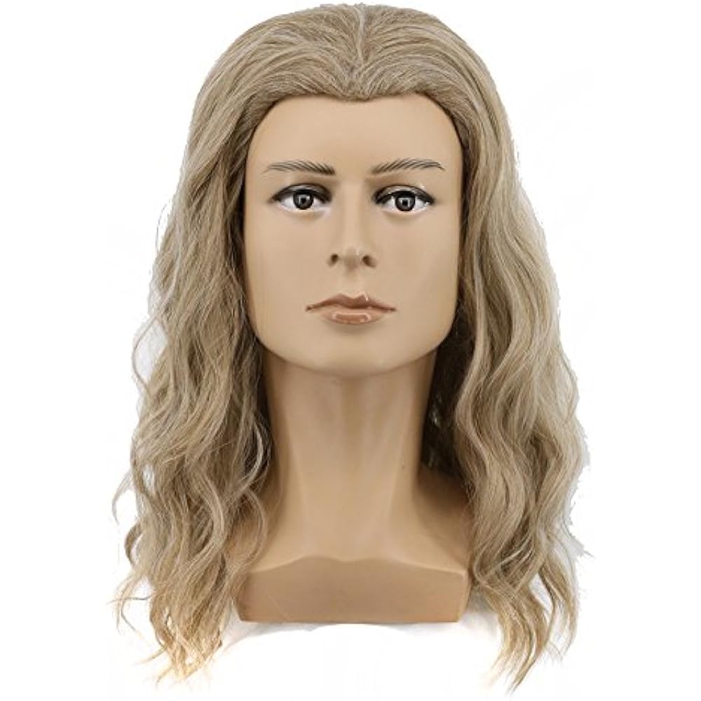 Long Blonde Wig Men Party For Cosplay Costume Halloween Hair Wigs