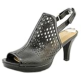 Naturalizer Womens Pola Leather Peep Toe Casual Slingback Sandals