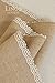 Ling's moment Burlap Cream Lace Jute Table Runner Rustic Country Wedding Decoration Farmhouse Decor Kitchen Table Cover 12x72 Inch