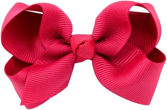 JOYOYO 40 Pcs Little Girls Hair Bow Clips Medium Size 3 Inch - Handmade Grosgrain Ribbon Hair Bows and Clips for Toddlers - Image 5