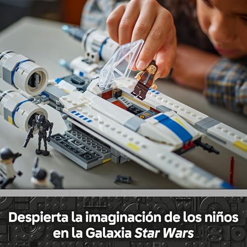 Star Wars 75399 Caza Estelar Rebelde ala-U - Maqueta de Nave de Juguete con ala Móvil, 3 Minifiguras (Inc. Cassian Andor) y Figura de Droide K-2SO - Regalo para Niños de 8+ Años y Fans de Andor