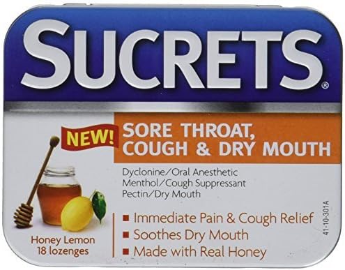 Sucrets Medicated Lozenges-Honey Lemon-18 ct by Sucrets