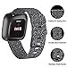 KIMILAR Woven Band Compatible with Fitbit Versa/Fitbit Versa 2/Fitbit Versa Lite Edition, Large Small Woven Fabric Breathable Men Women Versa Replacement Band for Versa Smartwatch