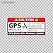 Vinyl Stickers Decals Gps Protected Prevention Sign Bike Garage home window (4 X 1,93 In.) Fully Waterproof Printed vinyl sticker
