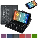 AT&T Trek HD Bluetooth Keyboard Case,Mama Mouth Coustom Design Slim Stand PU Leather Case Cover With Romovable Bluetooth Keyboard For 8