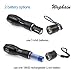 LED Tactical Flashlight,Wophain Super Bright 800 Lumens CREE XML T6 LED Outdoor Handheld Flashlight Adjustable Focus Zoom Flashlight With 5 light Modes, Ultra Bright, Zoomable,Water Resistant