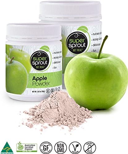 Super Sprout Apple Powder (Organic) - 2 Pack 150 Grams (5.29 Ounces)