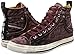 Diesel Men's Magnete Exposure Stripe Sneaker, Wine, 10.5 M US