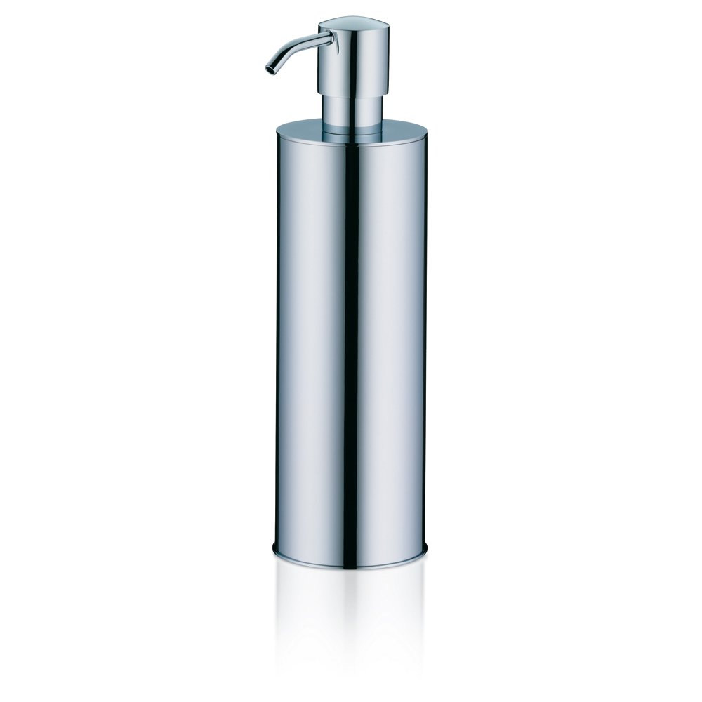 Kela "Brass Liquid Soap Dispenser, Plastic, Silver