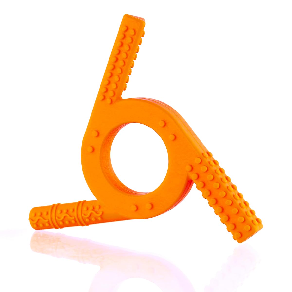 Sensory Toys for Autism Children -Premium Autism Sensory Equipment - Improve Focus and Relaxation-Grade Silicone Autism Chew Toys(Orange)