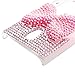 Sharp Aquos Crystal 306SH Case (5 Inch),Mavis's Diary 3D Handmade Bling Crystal Lovely Cute Light Pink Bow with Shiny Diamond Rhinestone Hard Clear Case for Sharp Aquos Crystal 306SH 305SH (5.0