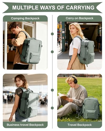 SZLX Vacuum Backpack with Pump Carry-on Luggage 40x30x20 Ryanair Vueling Wizzair Easyjet Backpack Travel Cabin Airplane 40x20x25 Ryanair Women Waterproof Carrying Backpack for Laptop Computer