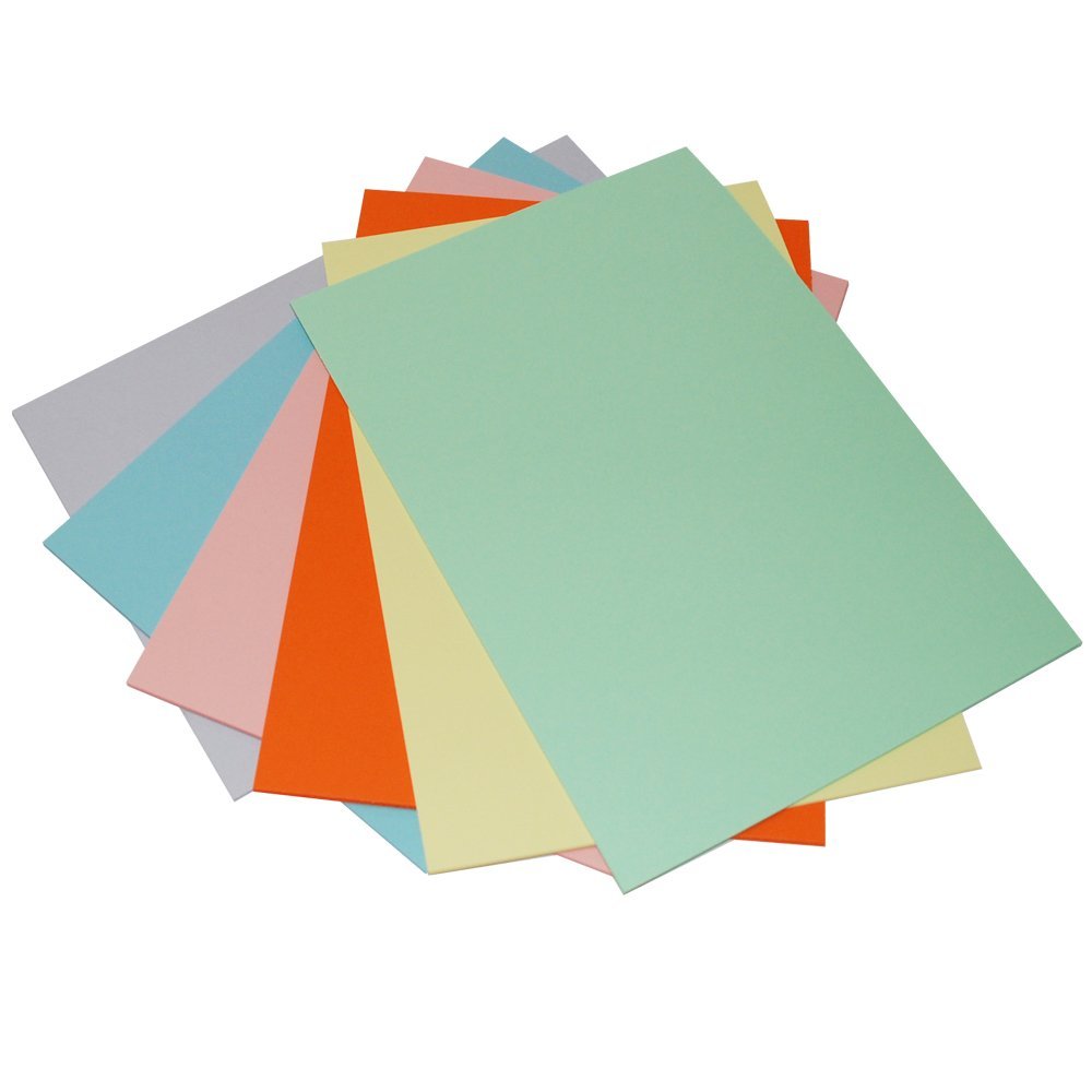 Craft UK 2179 A4 Pastel Rainbow Card - Multi-Colour