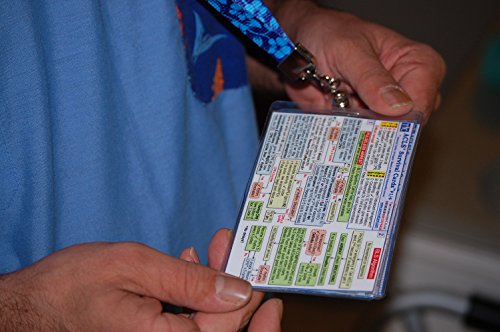 NRP (Neonatal Resuscitation Program) SURVIVAL CARD Quick Reference Guide (Small 3 x 4 3/8 in., Badge - coolthings.us