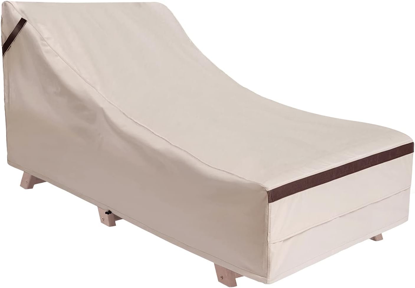 Patio Chaise Lounge Chair Covers 80 Inch Long Outdoor Pool Chair Cover Waterproof 600D Tear Resistant Furniture Covers : Garden & Outdoor