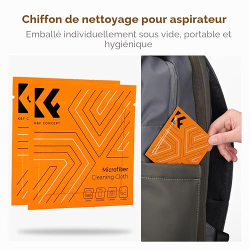 K&F CONCEPT 4 in 1 Cleaning Kit (Cleaning Cloth + Microfibre Cloth + Photo Bulb) for SLR Camera Lens