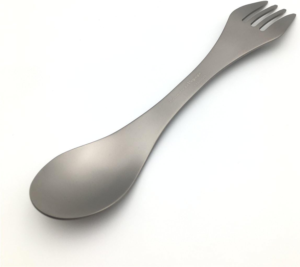 ZEARE Titanium Spoon One Ultralight Spork Can Be Used for Camping Hiking Picnic Travel Outdoor Sports Or Daily Use