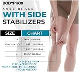 Bodyprox Knee Brace with Side Stabilizers Patella Gel Pads view 3