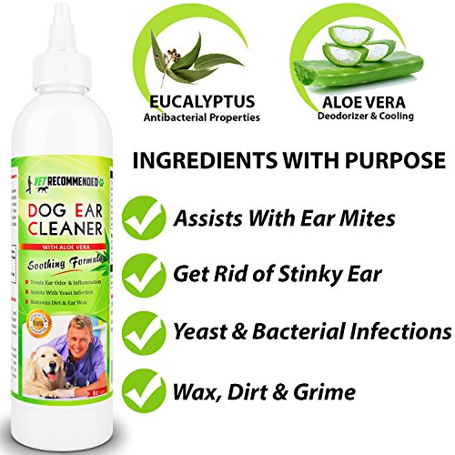 Vet Dog Ear Cleanser with Natural Aloe Vera for Dog Ear