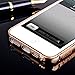 For iPhone 5 5s Case, Roybens Luxury Metal Air Aluminum Bumper Detachable + Mirror Hard Back Case 2 in 1 Cover Ultra-Thin Frame For Apple iPhone 5 5s - Retail Packaging(RoseGold)