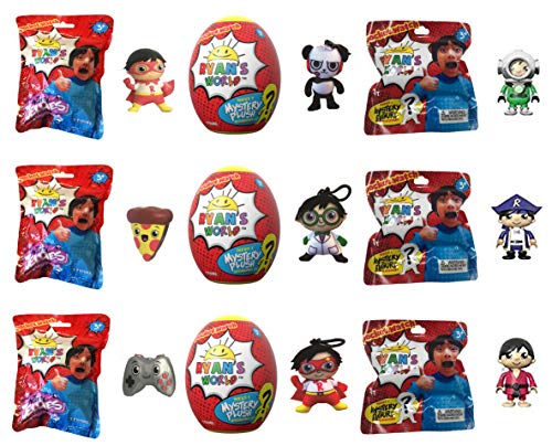 Ryan's World Ultimate Holiday Surprise Lot of Includes: Figures Jellies  Egg Plush from Ryan's Toy Review