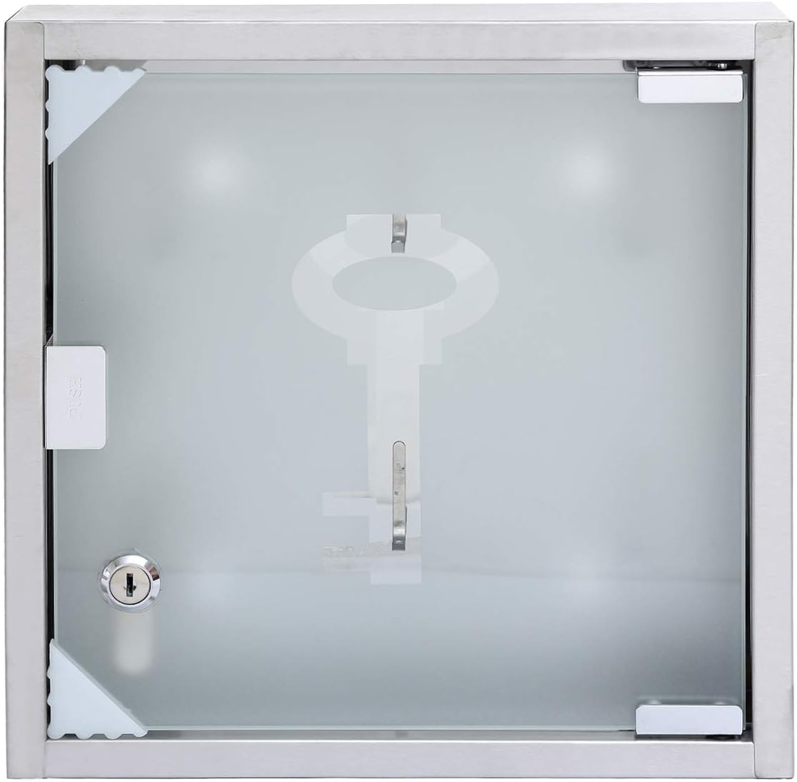 Home Glass And Stainless Steel Key Holder Silver Buy Online at Best