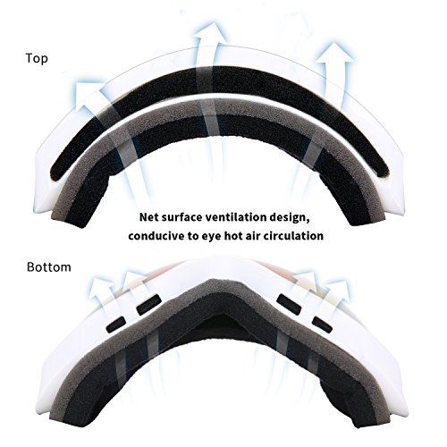 image for Uniquebella Lagopus OTG Ski Goggles Anti-fog Polarized UV400 Protectio